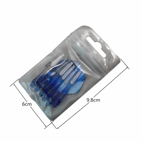 Knight Darts 2BA crystal transparent gradient color dart shaft plastic nylon PC with dart wing combination 45mm