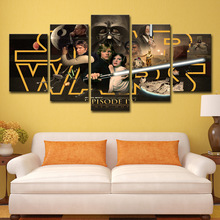 跨境货源 客厅家居沙发电视背景墙装饰图5拼电影星球大战IV海报