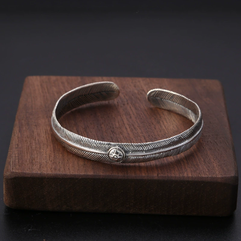 Retro accessory, small trend bracelet solar-powered, wholesale, silver 925 sample