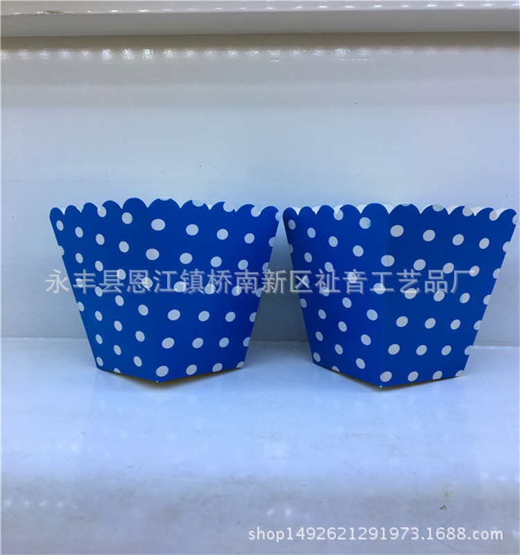 新款一次性白卡纸盒爆米花鸡米花油炸美食纸盒供应跨境电商