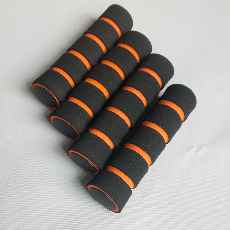 nbr橡塑泡棉管 双色高弹性橡胶发泡管 黑橘防滑磨砂手柄器材套