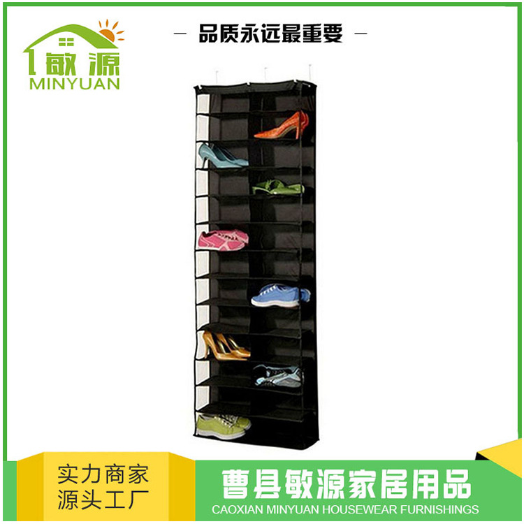 Exclusivo transfronterizo 26 bolsas de tela no tejida bolsa de almacenamiento de puerta bolsa colgante de almacenamiento de PVC bolsa colgante multifuncional bolsa colgante
