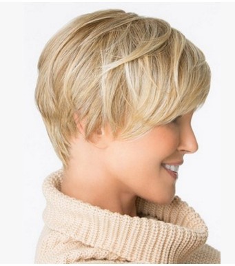 Venta caliente fuente fábrica peluca Pelo Corto peluca europea y americana peluca rubia suministro directo de fábrica AliExpress Amazon