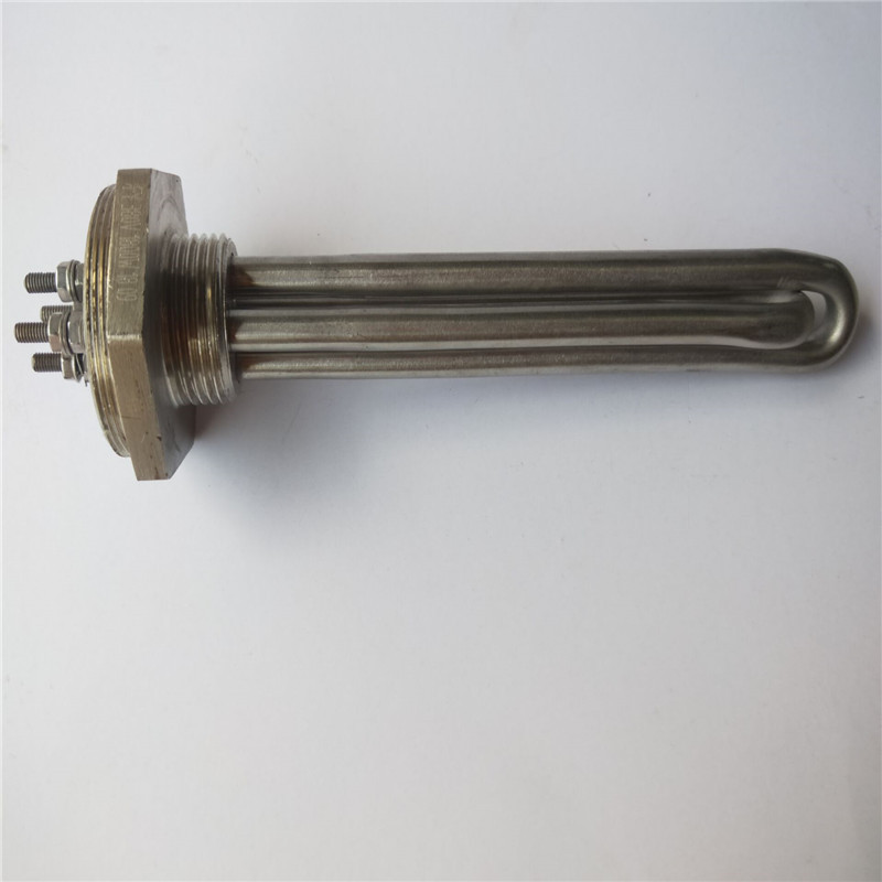 一寸二螺纹加304不锈钢电热管 水箱烧水加热管380v1800w非标定 制