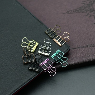 源头厂家现货供应爆款新品金属镂空25MM长尾夹子/燕尾夹/凤尾夹