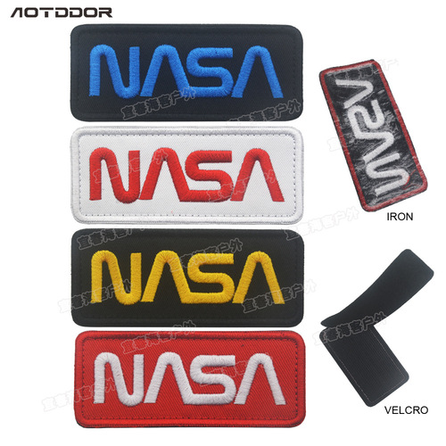 NASA English letters embroidered cloth armband Velcro clothing bag hat