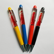 快速定制入油笔  细胞漂浮物灌油圆珠笔 新奇液体广告礼品笔