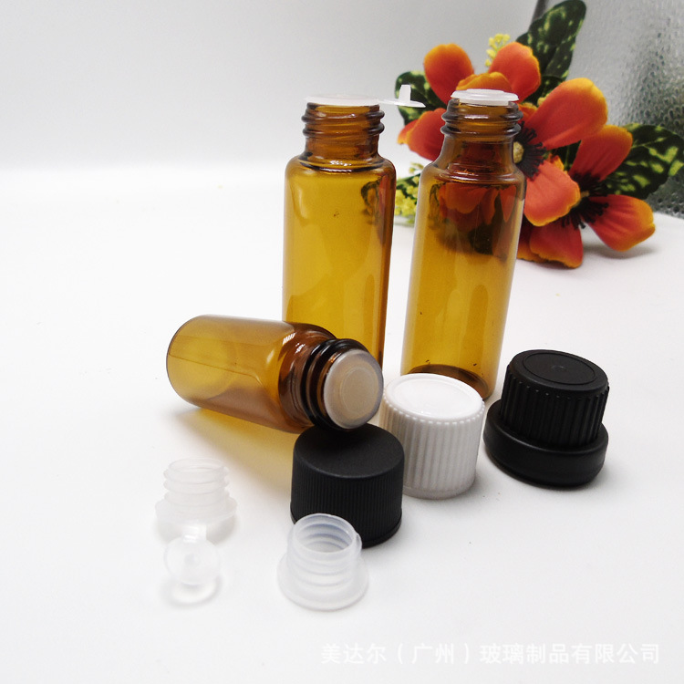精油小样瓶 化妆品瓶 5ml透明原液瓶精华液瓶透明螺口瓶拉瓶管