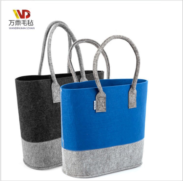 毛毡包毛毡收纳袋供应手提包时尚礼品广告毛毡购物袋批发可印logo