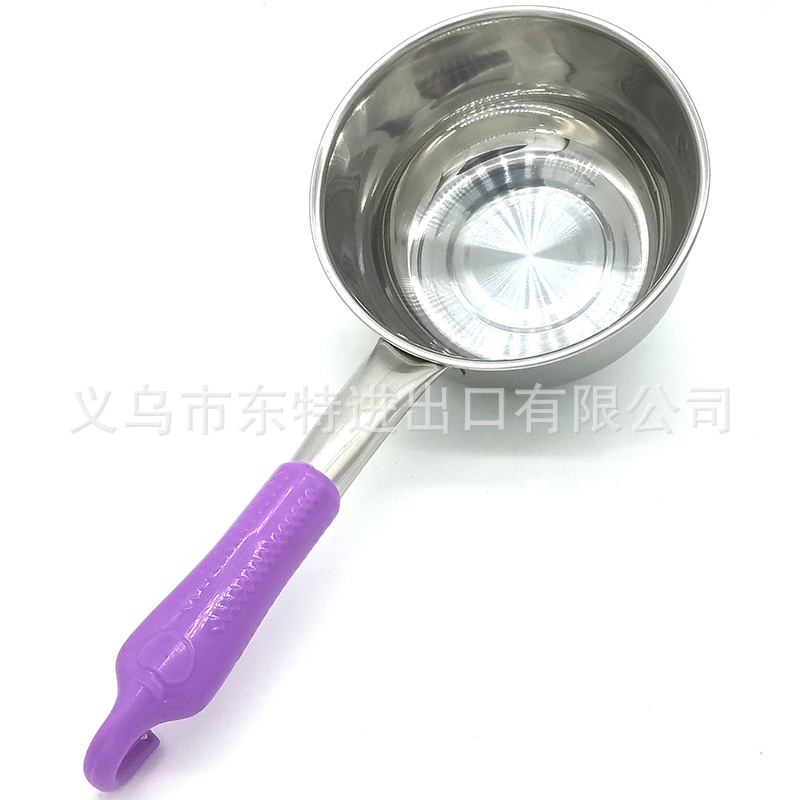 Factory direct sales of stainless steel water spoons, thickened water ladles, long-handled water ladles, porridge and soup ladles, long-handled soy milk ladles, soup shells, kitchenware detail image 6