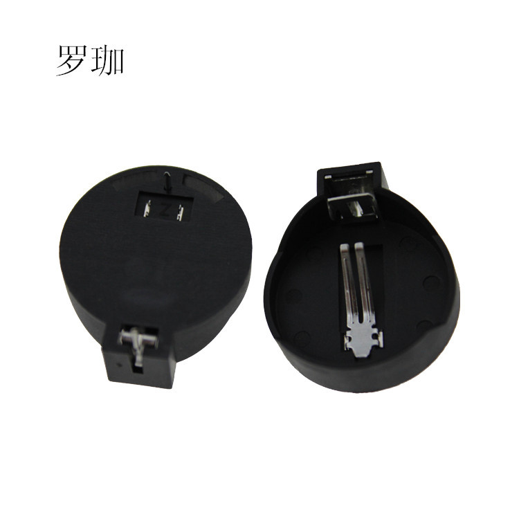 厂家销售纽扣电池座 2032插件纽扣电池座 塑胶纽扣电池座