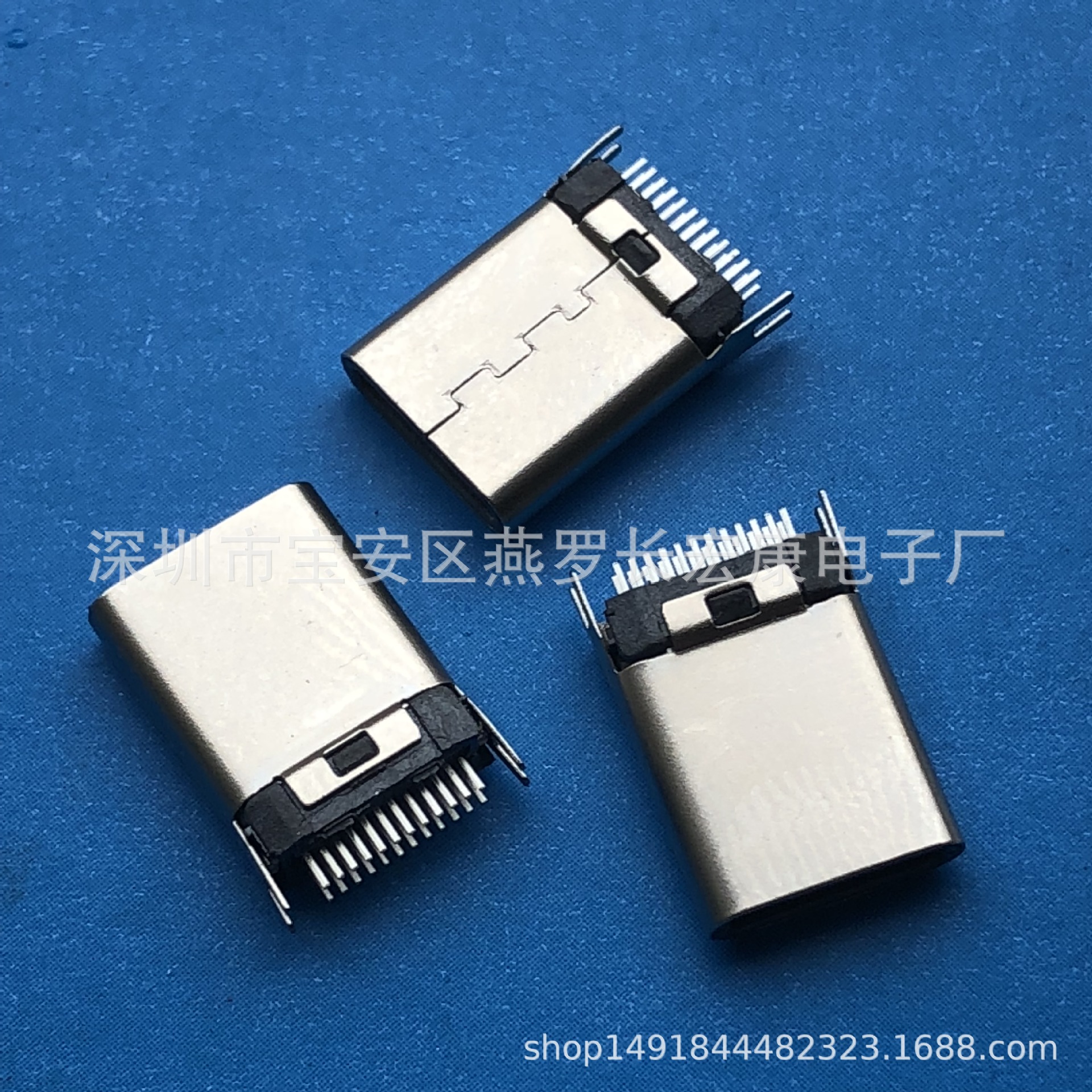 USB TYPE-C夹板 0.6铆压公头 TYPEC充电带板公头 USB3.1插头-阿里巴巴