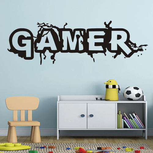 gamer foreign trade new wish living room bedroom background decorative painting paper carved wall sticker A016