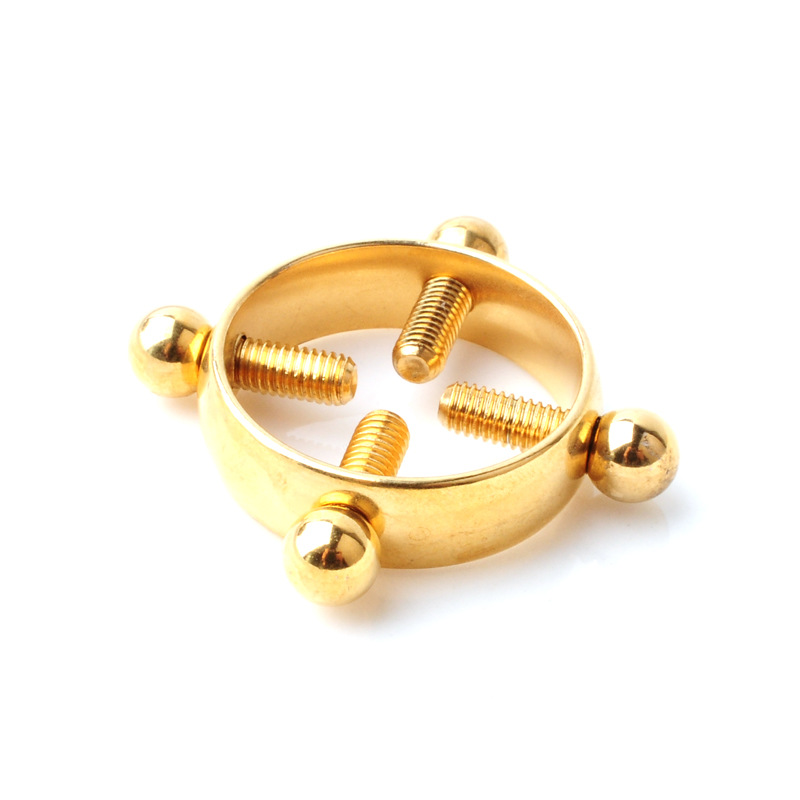 Adjustable Stainless Steel Piercing Jewelry Electroplating Clip Wholesale display picture 3