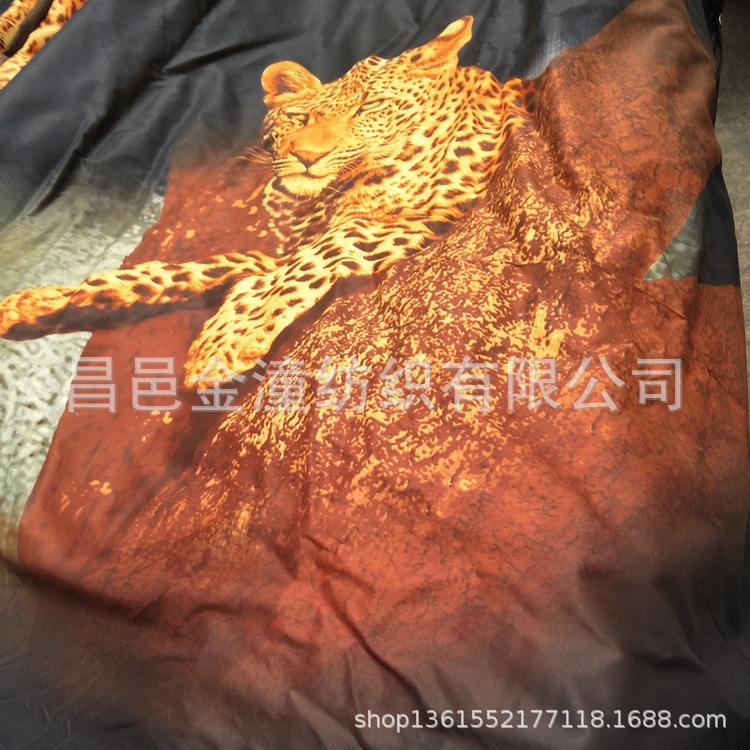 平网 大印花布 涤棉 斜纹平纹家纺印花布