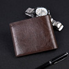 Short thin wallet for leisure, suitable for import