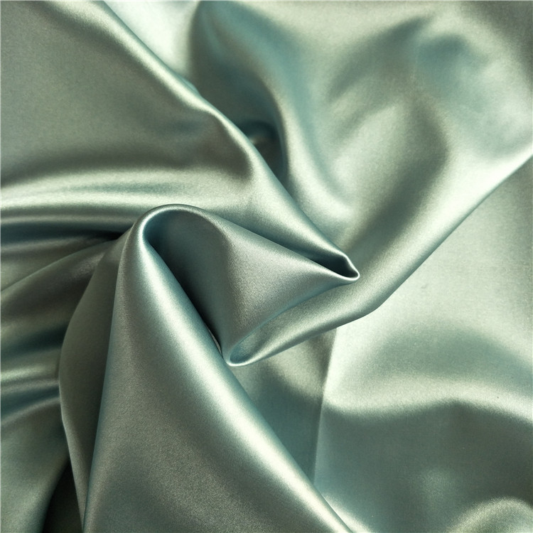 厂家直销宽幅250弹力有光色丁仿真丝布料  绗缝被  空调被  服装