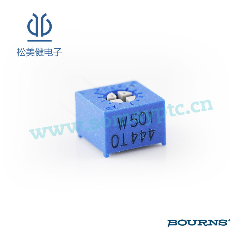 批发BOURNS(伯恩斯直插密封型原装正品)微调电位器3362W-1-501LF