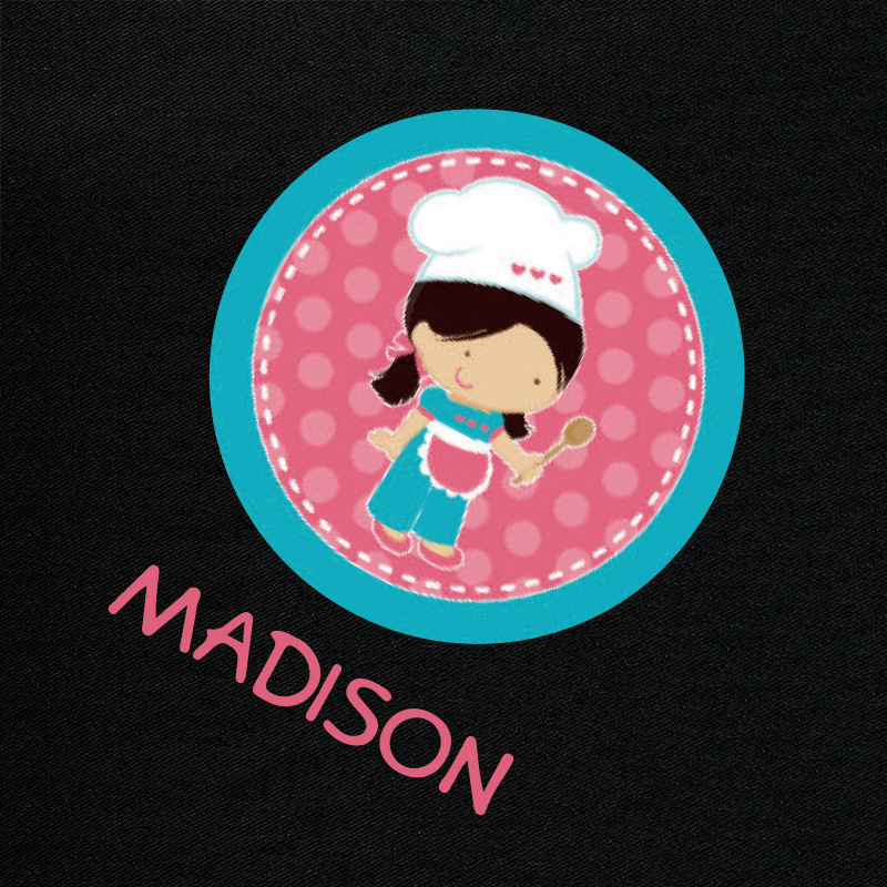 Delantal pequeño jardín de infantes para niños Festival rendimiento panadería pastelería padre-hijo chef interactivo sombrero logotipo impreso