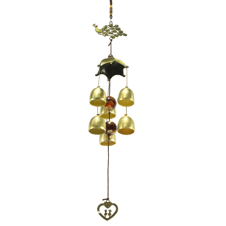 Creative full metal pendant, hat, decorations, double-layer metal small bell