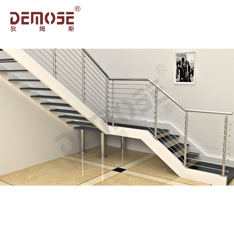 佛山 不锈钢楼梯护栏 栏杆 室内家用楼梯不锈钢栏板 别墅拉丝扶手