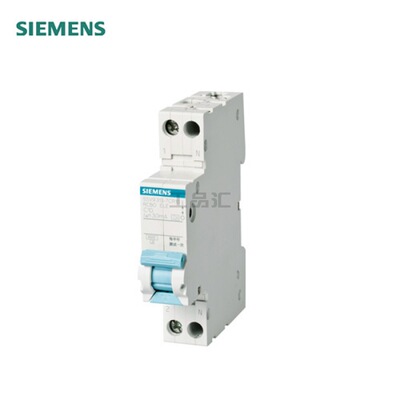 西门子 紧凑型剩余电流保护断路器 绿色系列；5SV9-C32A-1P+N