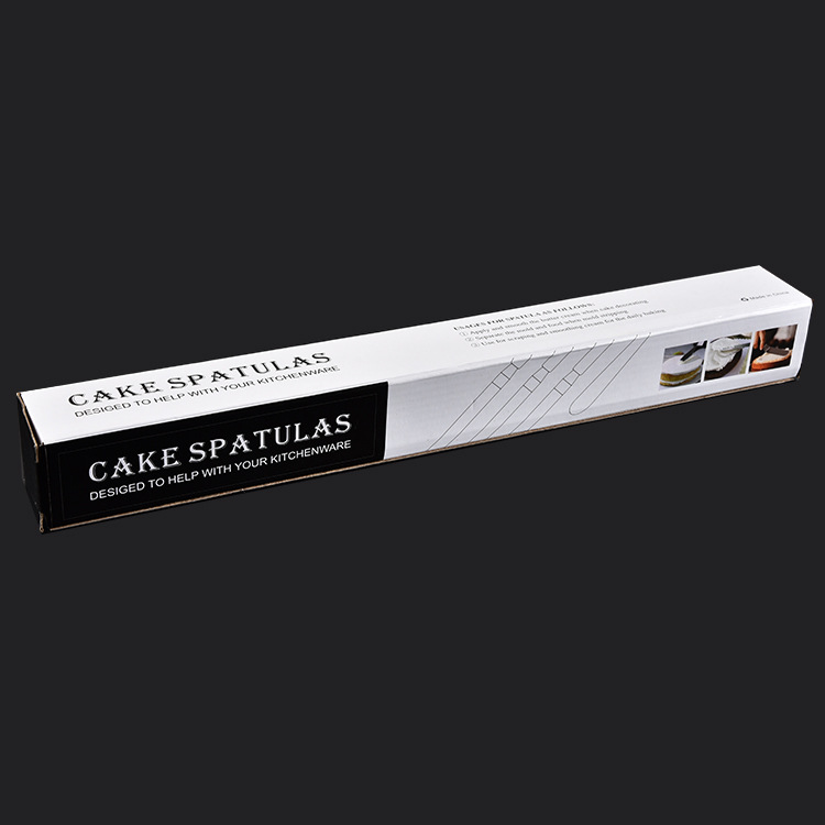 厂家直供木柄抹刀4件套不锈钢奶油抹平器家用DIY蛋糕刮刀