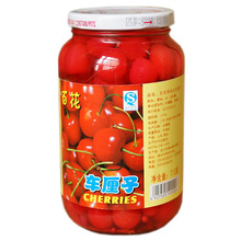 批发烘焙餐料用红车厘子罐头 M号红色樱桃罐头 规格12*710g