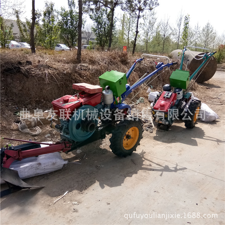 农用手扶拖拉机 小型松土犁地机视频 水旱两用手扶耕地机 38