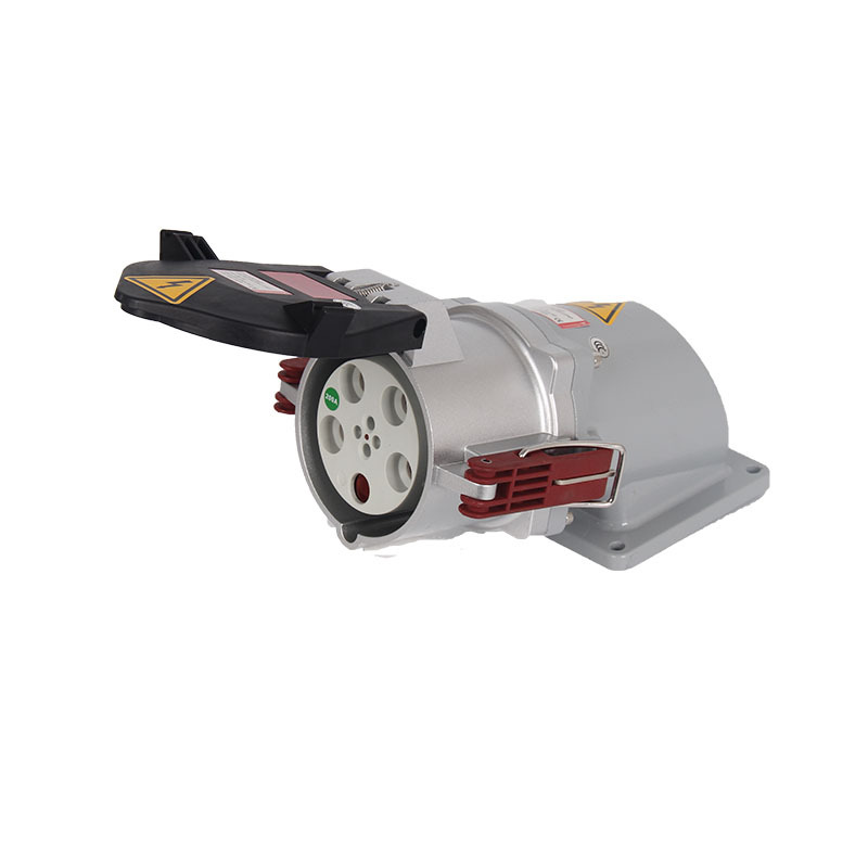 乐瑶电气供应 大电流200A五孔IP67插头明装插座 LY-75226 200A 5P