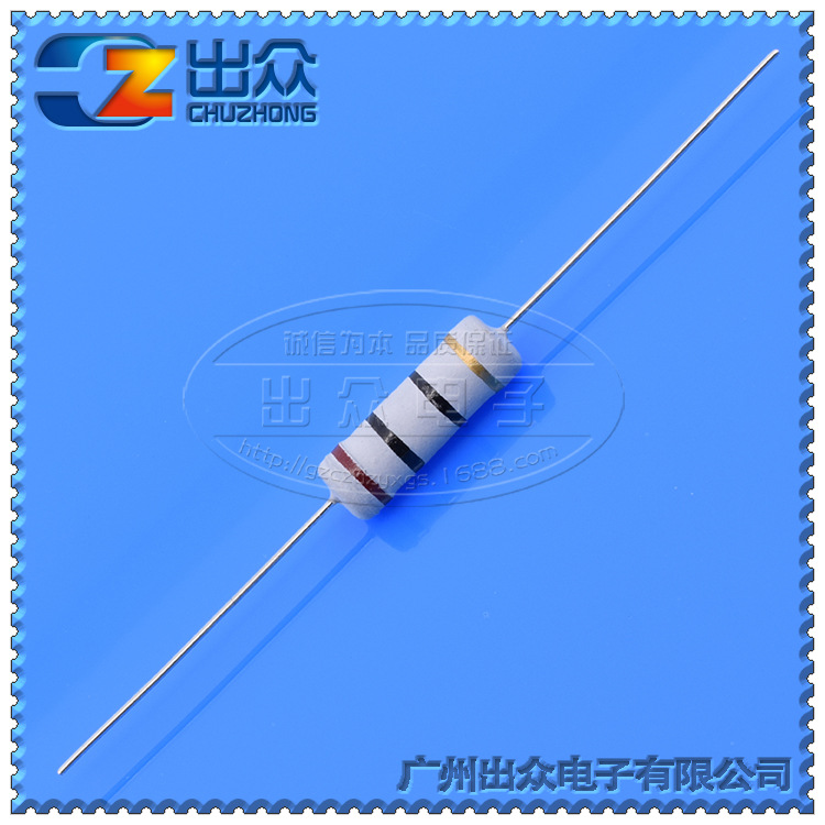 工厂100K欧至2.4M阻值齐全1W氧化膜电阻 ±5%包装(500pcs1包)