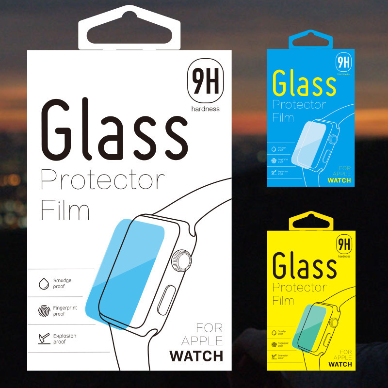 KJ-398 苹果apple watch钢化膜包装 贴膜包装手表玻璃钢化膜包装