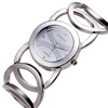 Set, steel belt, quartz waterproof women's watch, European style