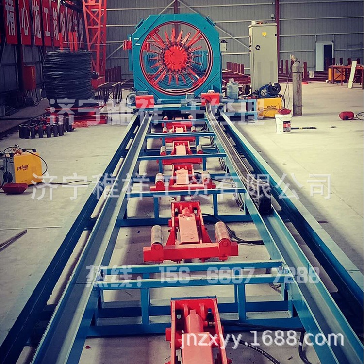 新型自动化数控钢筋笼滚焊机 全自动钢筋笼滚焊机