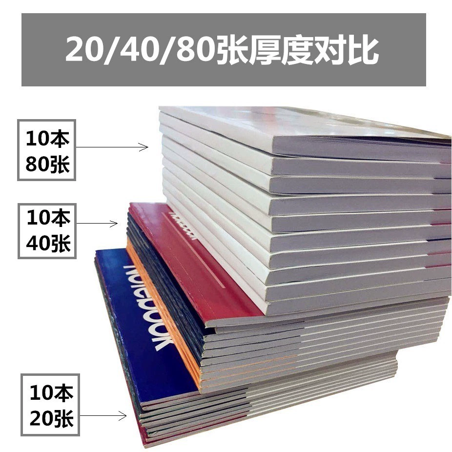 Notebook, laptop, book, 60/80/100/160/200