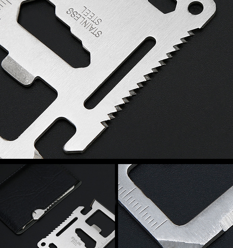 宝吉厂家直销多功能救生卡卡片刀 户外卡片工具多功能工具卡刀详情5