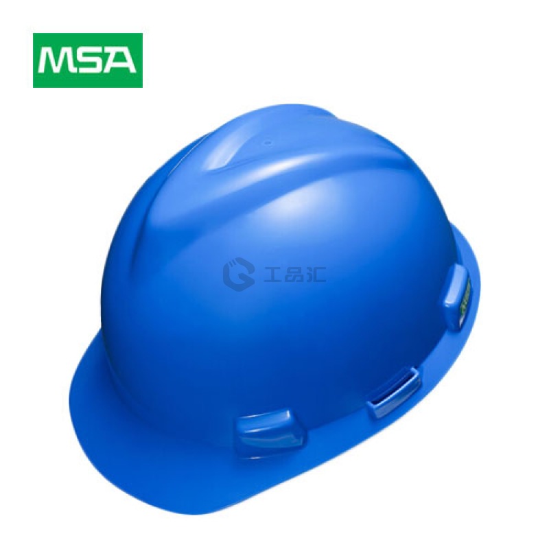 MSA梅思安 标准型安全帽,蓝色ABS帽壳,超爱戴帽衬,PVC吸汗带,D型