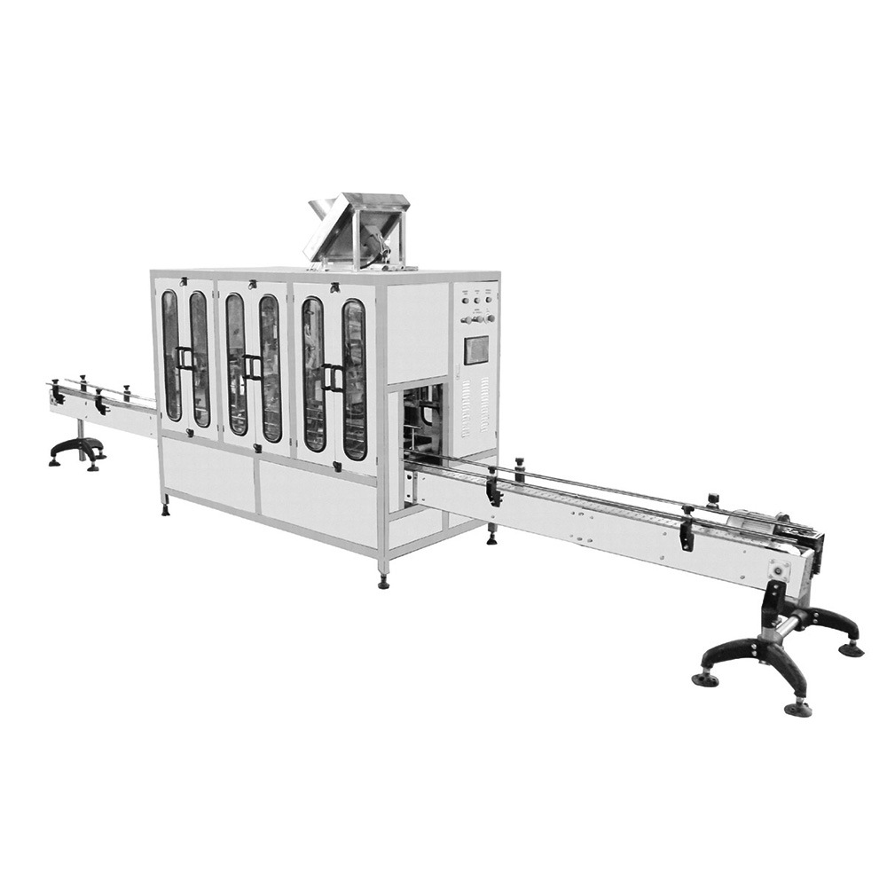 供应PET塑料瓶3L--10L异形瓶三合一瓶装灌装线4.5L、5L直线灌装机