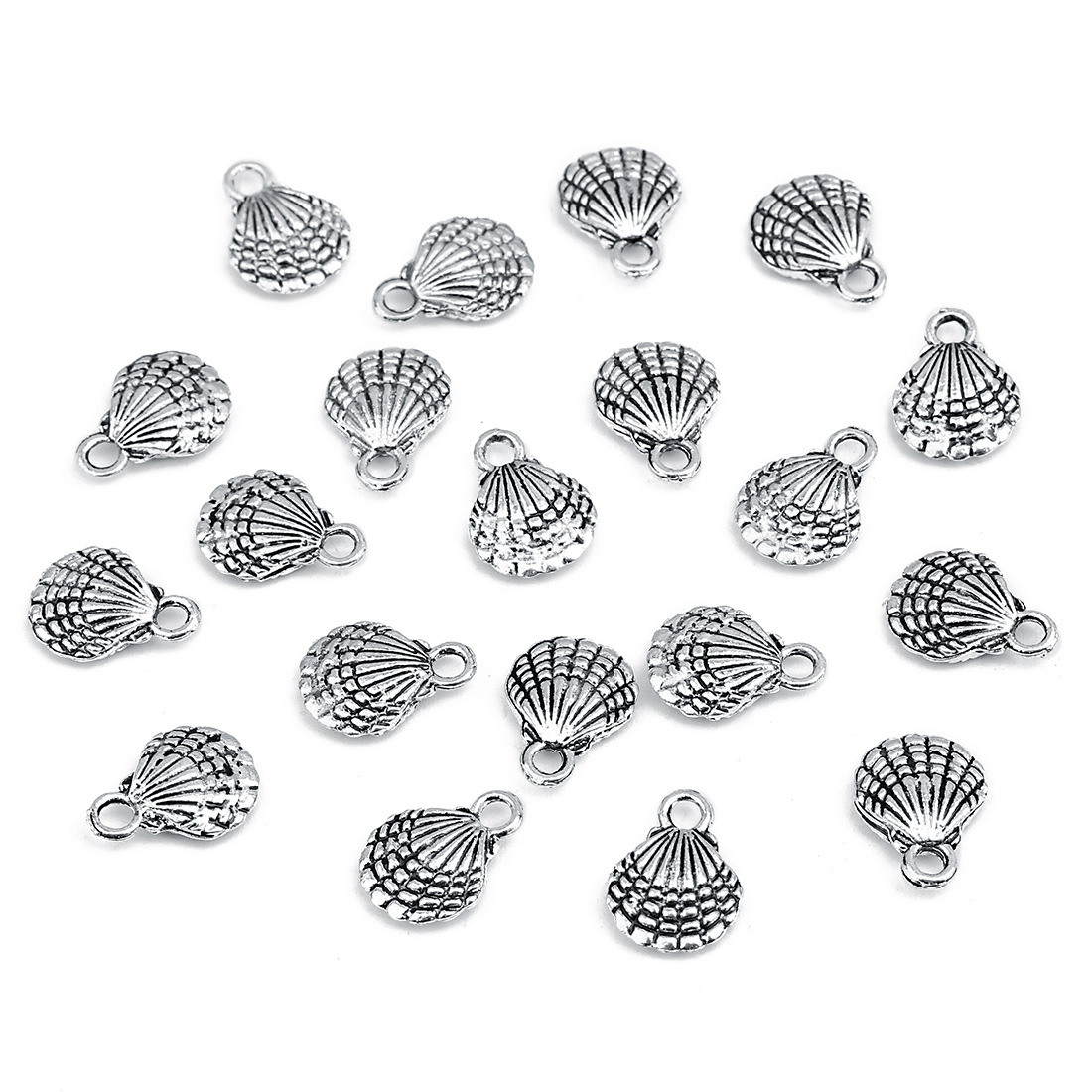 30pcs Beach Simple Style Conch Shell Fish Alloy Plating Pendant Jewelry Accessories display picture 27
