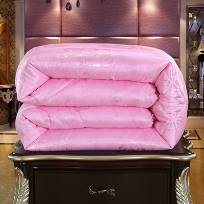 蜘蛛花贡缎提花被子 跑江湖啊丝棉被芯 夏凉空调礼品被 夏被