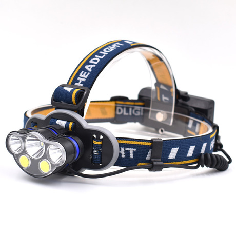 Các sạc USB mới đeo đèn sáng đèn pha ban đêm đánh cá chói cắm trại cải tổ hơn 5678 đèn đèn pha hạt Đèn pha