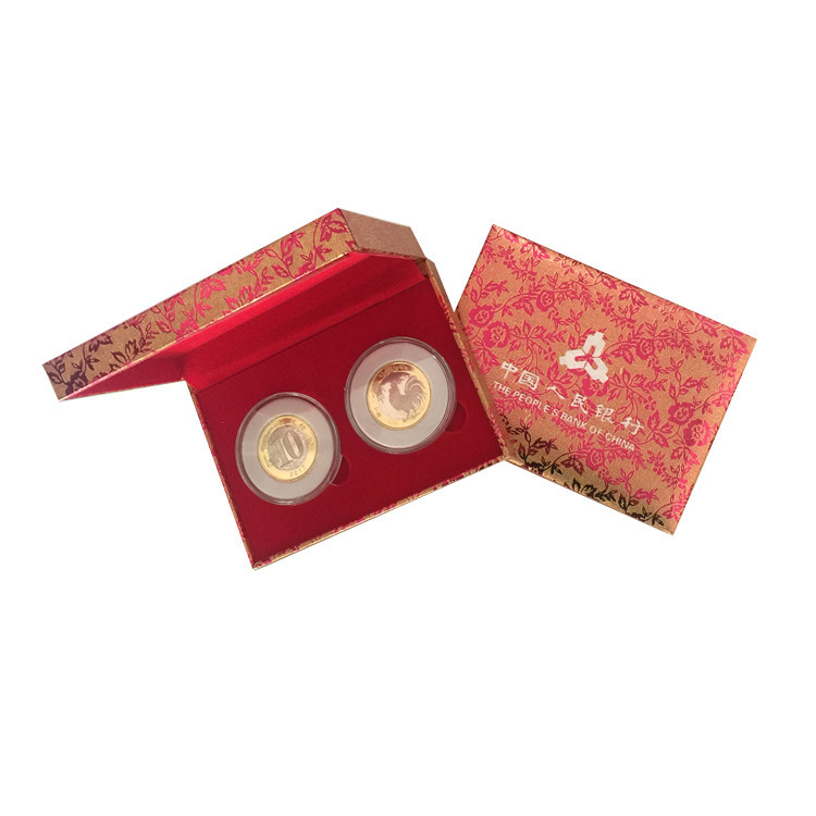 马牛龙虎年10元纪念币保护盒牛猪贺岁生肖币礼盒熊猫银币盒礼品盒