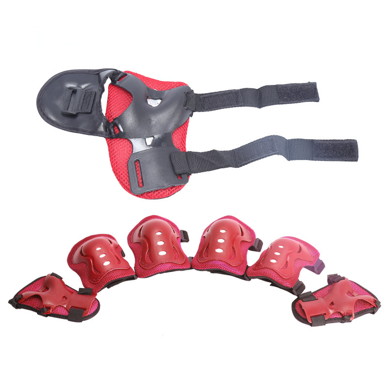 [Loss clearance] the skating shoes Roller skates protect equipment Six piece set wholesale Knee pads Scooter Elbow