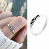 Metal ring, silver jewelry for mother's day, accessory, European style, wish, Birthday gift, wholesale