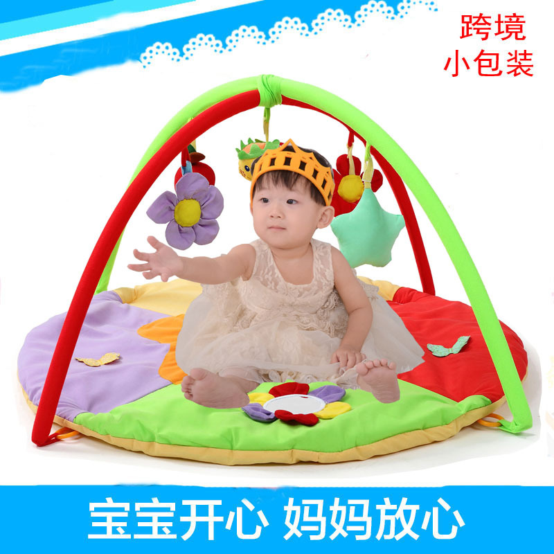 跨境婴儿爬行垫游戏毯宝宝垫子玩具幼儿爬爬垫健身器架0-3-6-12月|ru