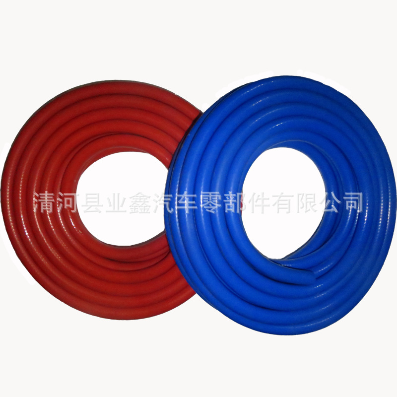 工厂直销12mm装载机防爆硅胶水管蓝色黑色暖风管 耐高低温耐高压