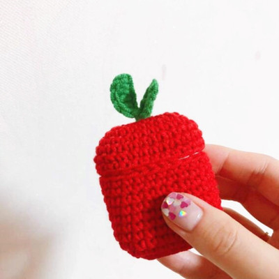 韩国ins手工针织苹果耳机盒 适用airpods无线蓝牙耳机保护套毛线|ru