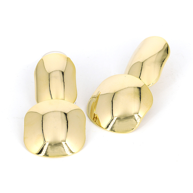 Alloy Fashion Geometric earring(Golden) NHJJ4635-Golden