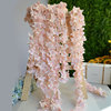 Simulation Wisteria skewers fake flower vine strip skewers silk flower vine bar wedding fake flower decorative flower bag pipe