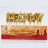 Golden letters BIRTHDAY Creative Cake Cup Party Romantic Creative Birthday Cake Children's Baby Cartoon